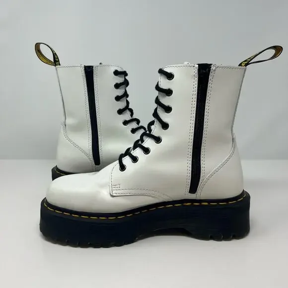 Dr Martens Women's Boots Size 9 Jadon AW004 Polished Smooth Leather - Picture 9 of 14
